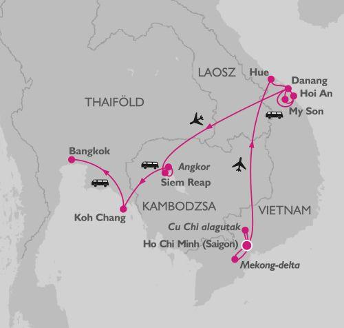 Dél-Vietnám és Kambodzsa felfedezése, thaiföldi trópusi pihenéssel 2024
