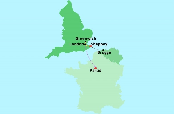 Brugge - London - Párizs