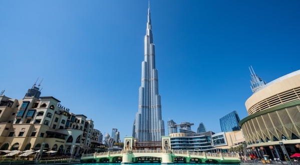 Felhőkarcolók, sivatag, Dubai