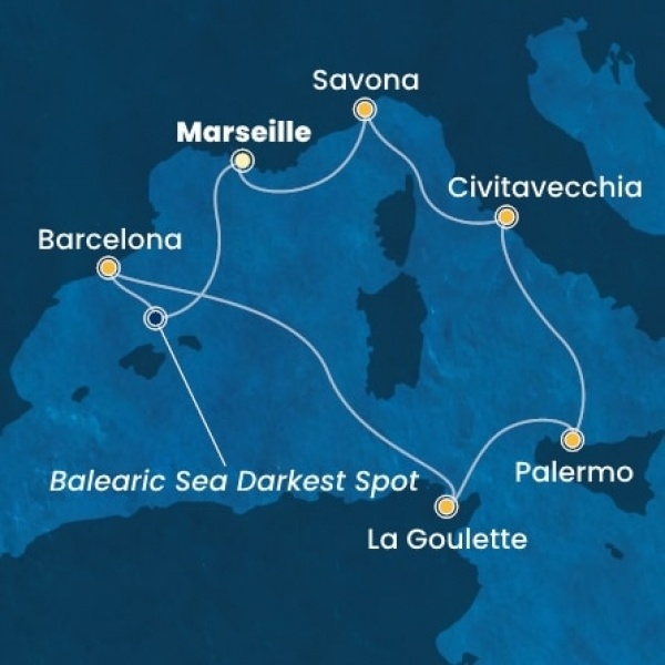 Costa Pacifica - Franciaország, Spanyolország, Olaszország