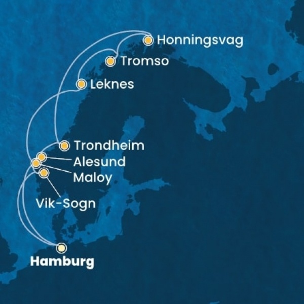 Costa Favolosa - Németország, Norvégia