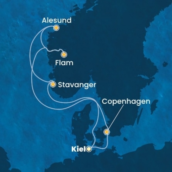 Costa Diadema - Németország, Dánia, Norvégia