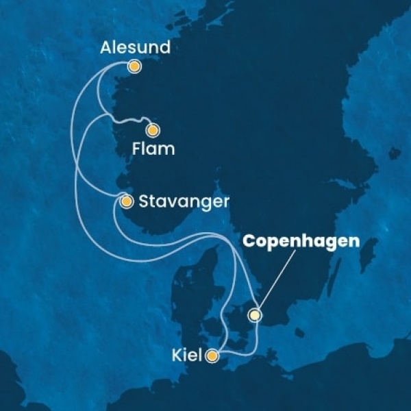 Costa Diadema - Dánia, Norvégia, Németország