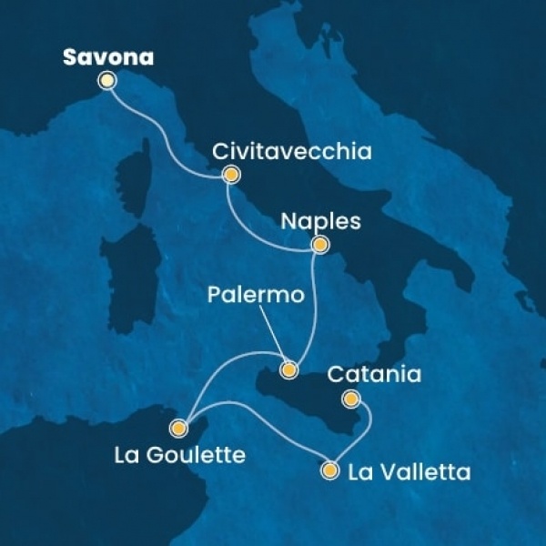 Costa Fascinosa - Olaszország, Málta