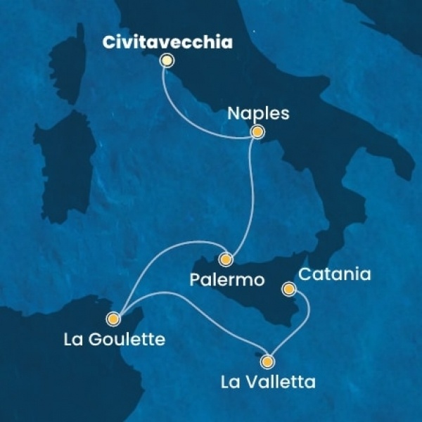 Costa Fascinosa - Olaszország, Málta