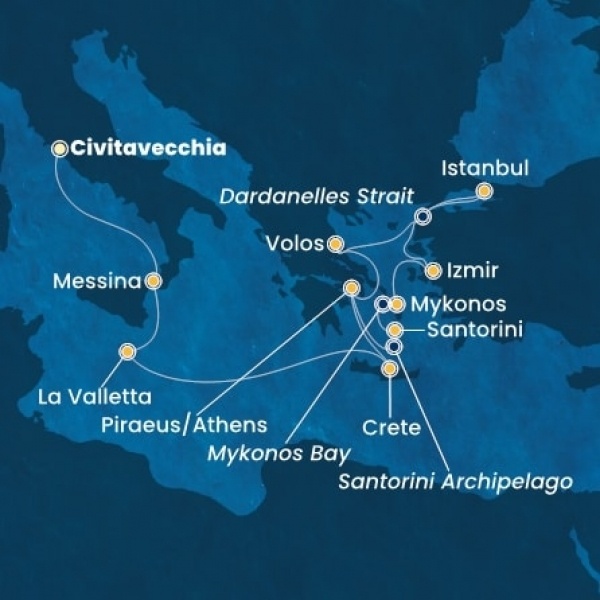 Costa Fortuna - Olaszország, Málta, Görögország, Törökország