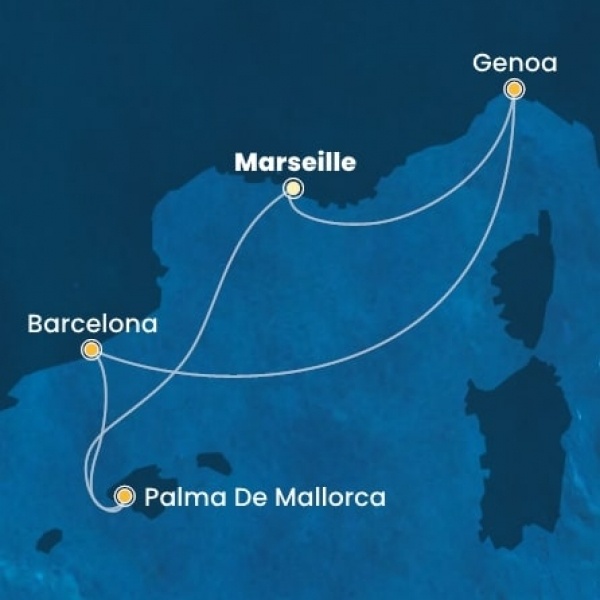 Costa Toscana - Franciaország, Olaszország, Spanyolország, Baleár-szigetek