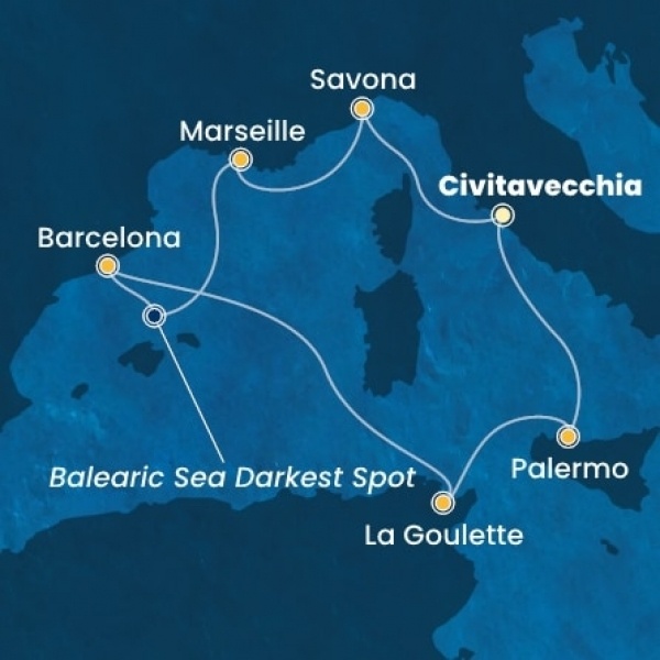 Costa Pacifica - Olaszország, Franciaország, Spanyolország