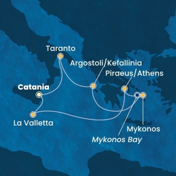 Costa Fascinosa - Olaszország, Görögország, Málta