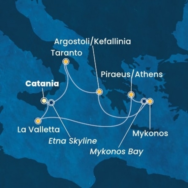 Costa Fascinosa - Olaszország, Görögország, Málta