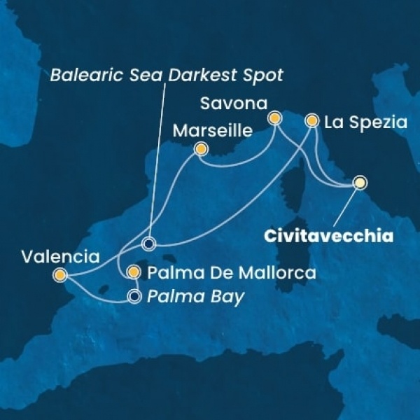 Costa Pacifica - Olaszország, Franciaország, Baleár-szigetek, Spanyolország