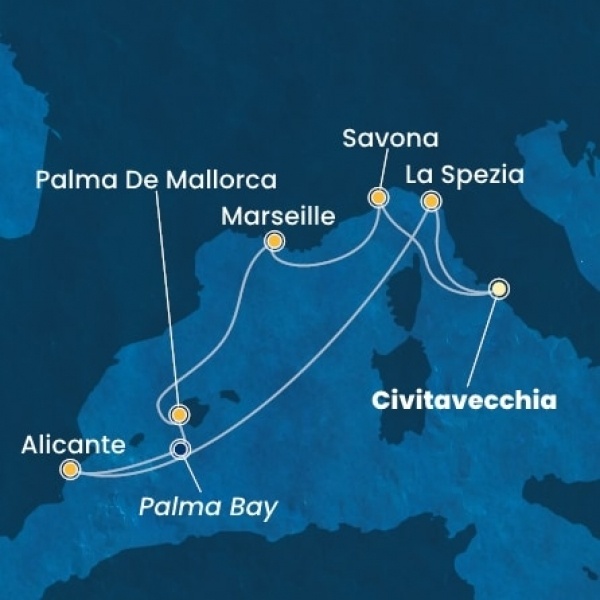 Costa Pacifica - Olaszország, Franciaország, Baleár-szigetek, Spanyolország