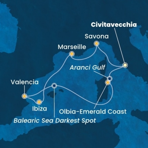 Costa Pacifica - Olaszország, Franciaország, Baleár-szigetek, Spanyolország