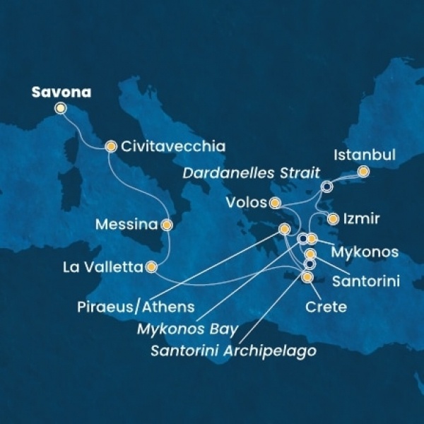 Costa Fortuna - Olaszország, Málta, Görögország, Törökország