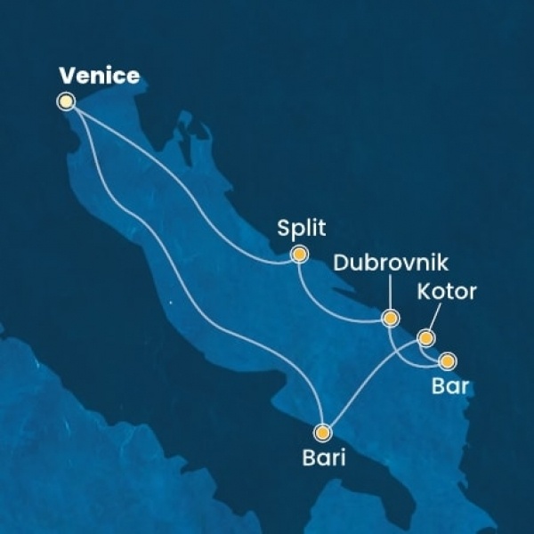 Costa Deliziosa - Olaszország, Montenegro, Horvátország