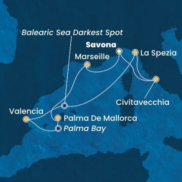 Costa Pacifica - Olaszország, Franciaország, Baleár-szigetek, Spanyolország