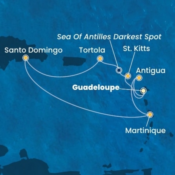 Costa Fascinosa - Holland Antillák (ABC-szigetek), Virgin szigetek