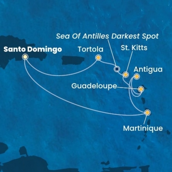 Costa Fascinosa - Holland Antillák (ABC-szigetek), Virgin szigetek