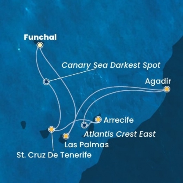 Costa Fortuna - Madeira, Kanári-szigetek, Marokkó