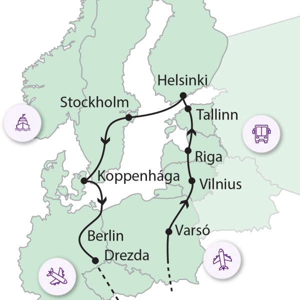 Fehér éjszakák - repülővel