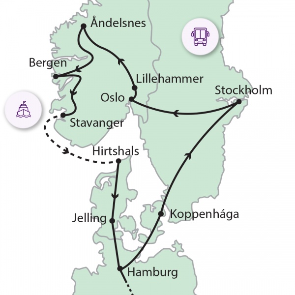 Fjordok közt a Skandináv-félszigeten