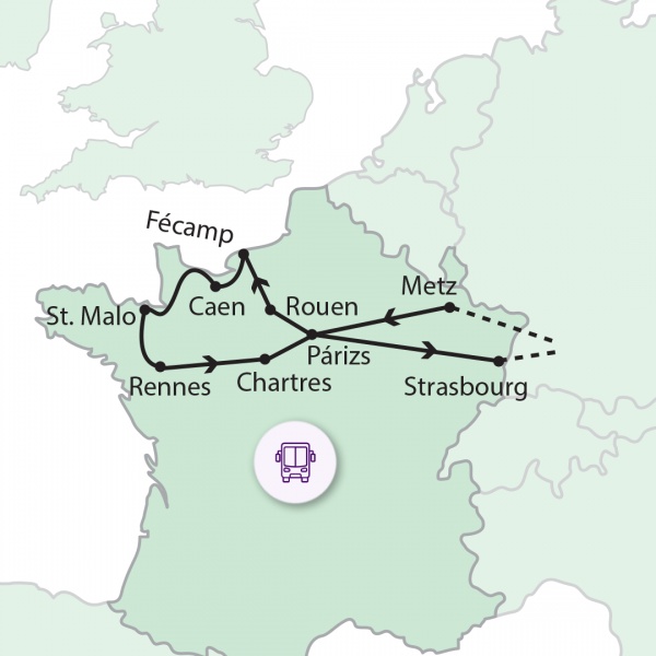 A festői Normandia - Bretagne