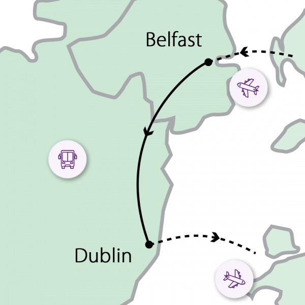Karácsonyi fények Dublinban és Belfastban