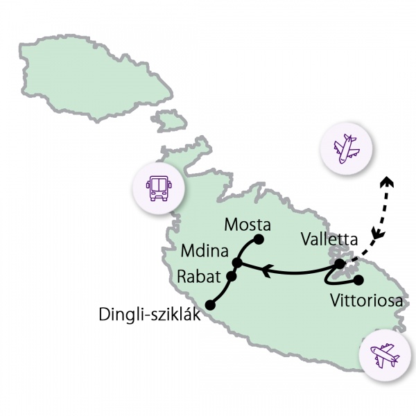 Máltai kirándulás adventkor