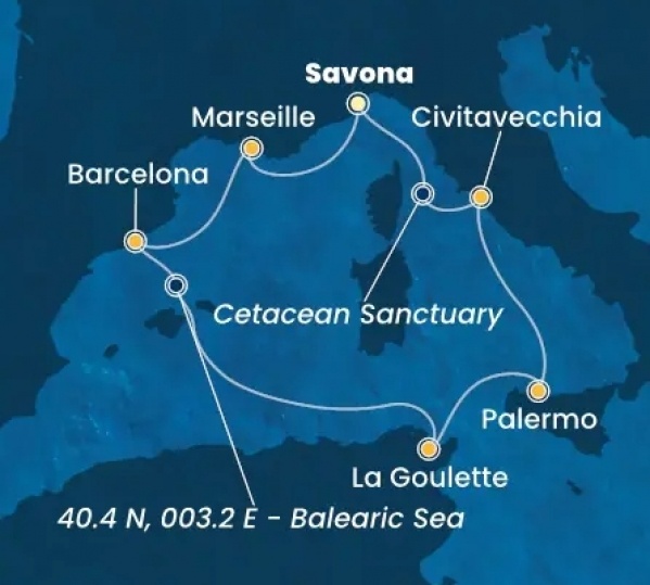 Nyugat-Mediterrán kalandozás Húsvétkor csoportos hajóút, busszal