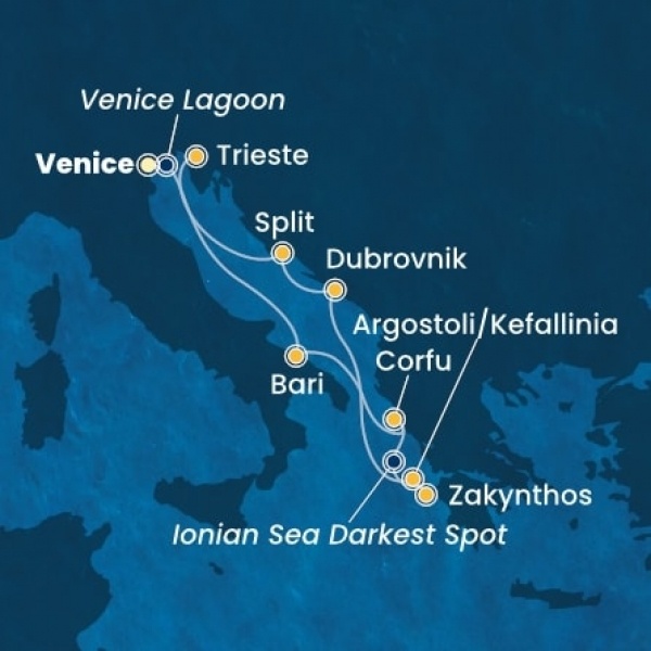 Costa Deliziosa - Olaszország, Görögország, Horvátország