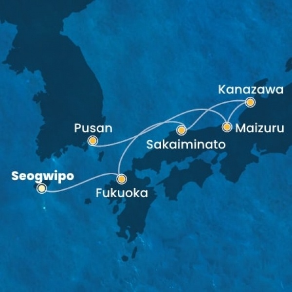 Costa Serena - Japán, South Korea