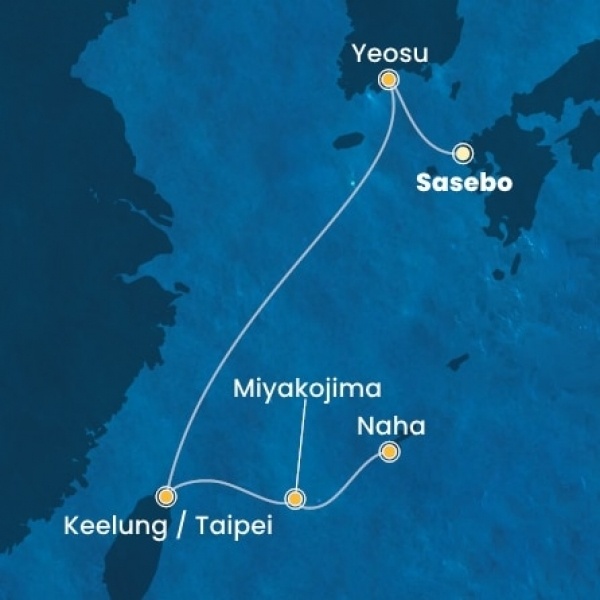 Costa Serena - Taiwan, Japán