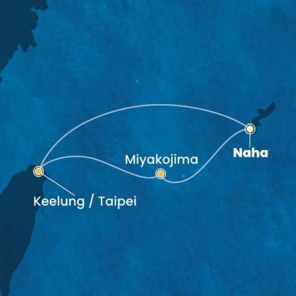 Costa Serena - Japán, Taiwan