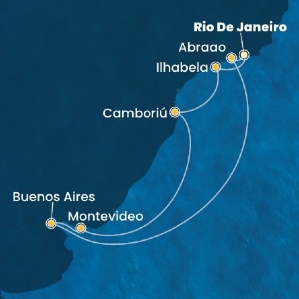 Costa Favolosa - Brazília, Argentína, Uruguay