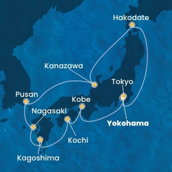 Costa Serena - Japán, South Korea