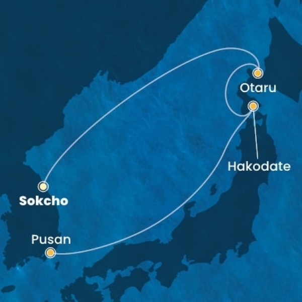 Costa Serena - Japán, South Korea