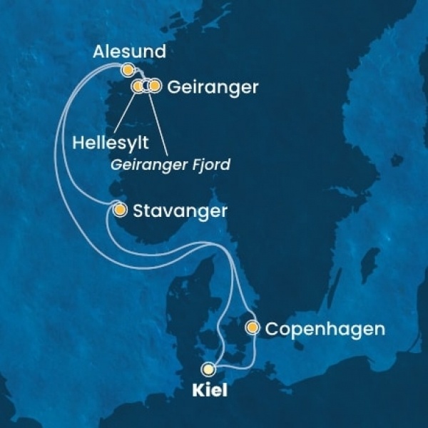 Costa Diadema - Németország, Dánia, Norvégia