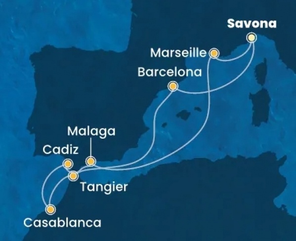 Az Ibériai-félsziget és Marokkó felfedezése, busszal