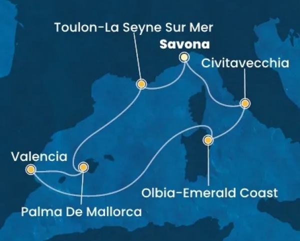 Baleár és Tirrén-tengeri ékkövek csoportos hajóút, busszal