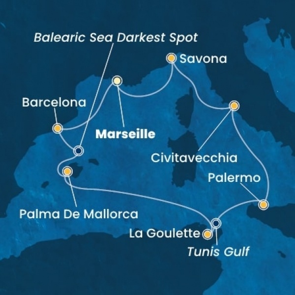 Costa Toscana - Franciaország, Spanyolország, Baleár-szigetek, Tunézia, Olaszország