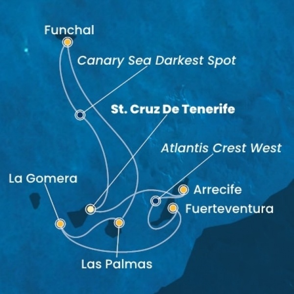 Costa Pacifica - Kanári-szigetek, Spanyolország, Madeira