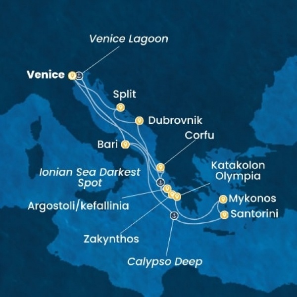 Costa Deliziosa - Olaszország, Görögország, Horvátország