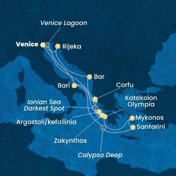 Costa Deliziosa - Olaszország, Görögország, Montenegro