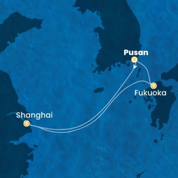 Costa Serena - South Korea, Kína, Japán