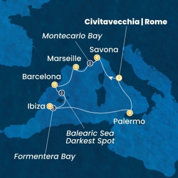 Costa Toscana - Olaszország, Franciaország, Spanyolország, Baleár-szigetek