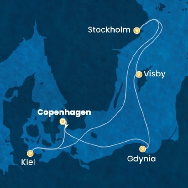 Costa Diadema - Dánia, Lengyelország, Svédország, Németország
