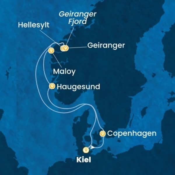 Costa Diadema - Németország, Dánia, Norvégia