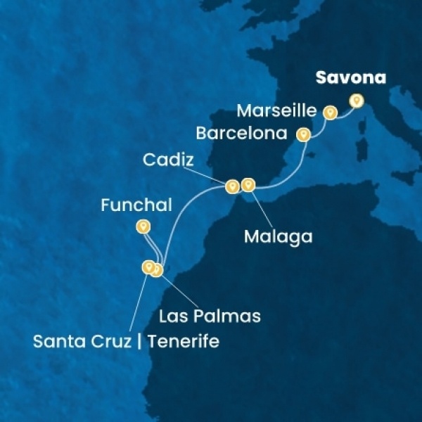 Costa Smeralda - Olaszország, Franciaország, Spanyolország, Kanári-szigetek, Madeira