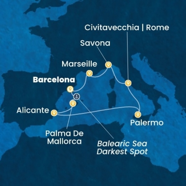 Costa Toscana - Spanyolország, Baleár-szigetek, Olaszország, Franciaország