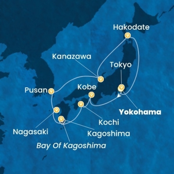 Costa Serena - Japán, South Korea